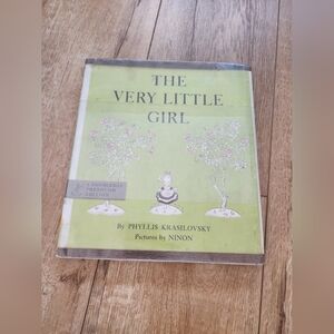 RARE PREBOUND ED. The Very Little Girl Phyllis Krasilovsky 1953 Ex Library +card